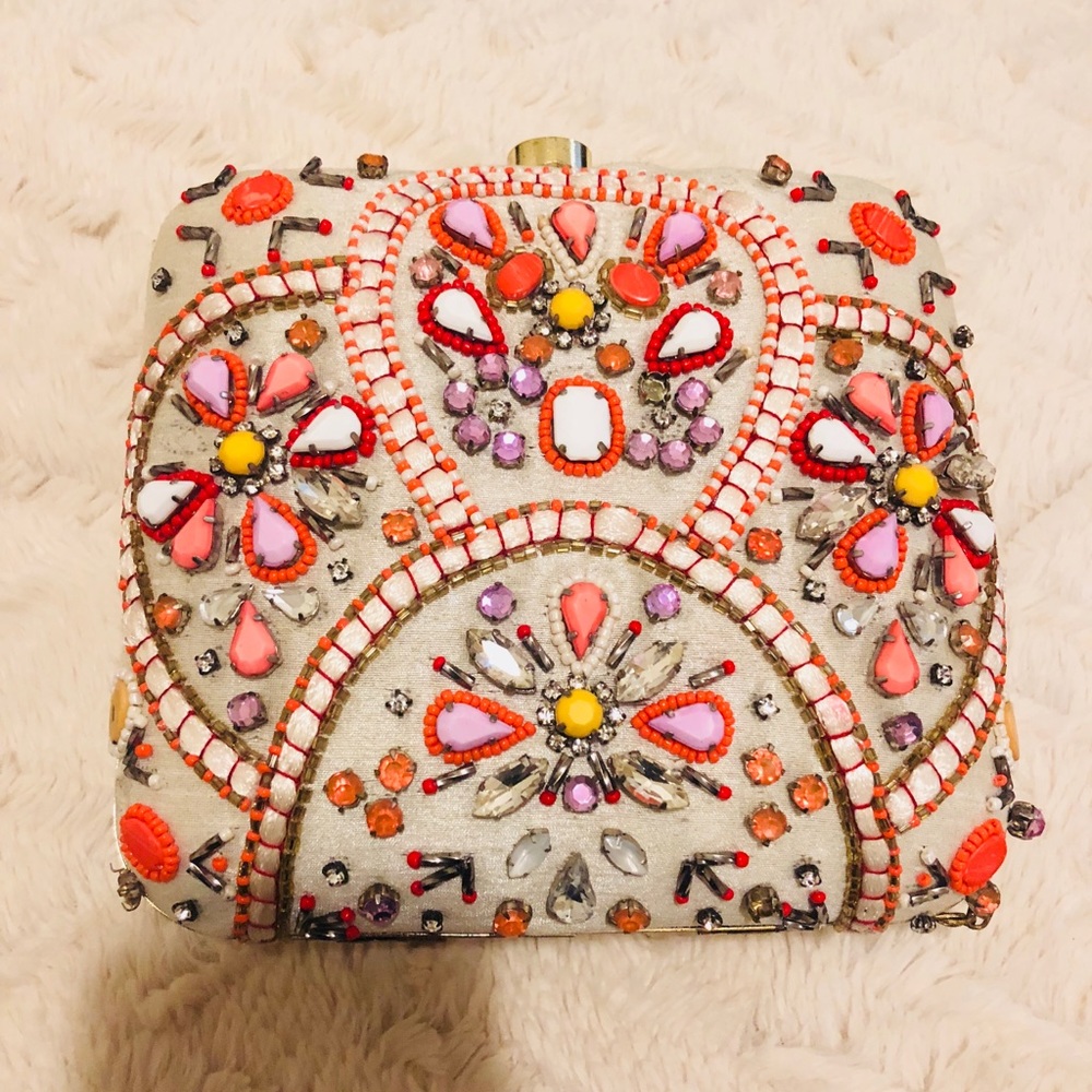 Beaded clutch from India